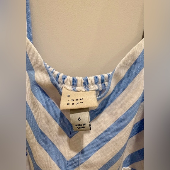 NWT Women's Short Sleeve Midi Dress - A New
Day™ Blue/White Striped - Picture 4 of 13